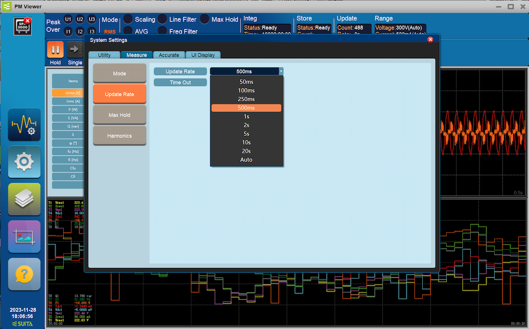 Fast signal display and automatic updates